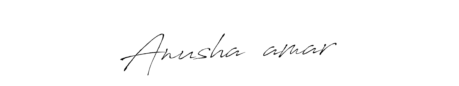 The best way (Antro_Vectra) to make a short signature is to pick only two or three words in your name. The name Anusha❤️amar include a total of six letters. For converting this name. Anusha❤️amar signature style 6 images and pictures png