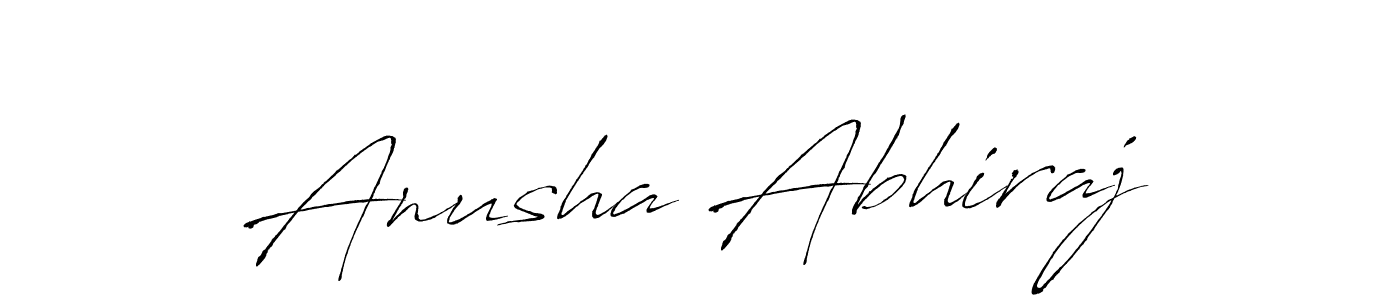 The best way (Antro_Vectra) to make a short signature is to pick only two or three words in your name. The name Anusha Abhiraj include a total of six letters. For converting this name. Anusha Abhiraj signature style 6 images and pictures png