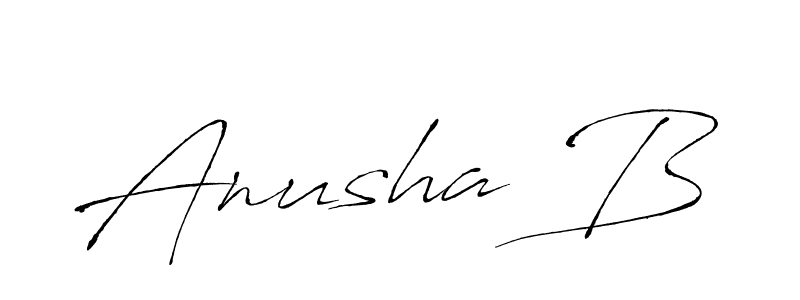 You can use this online signature creator to create a handwritten signature for the name Anusha B. This is the best online autograph maker. Anusha B signature style 6 images and pictures png