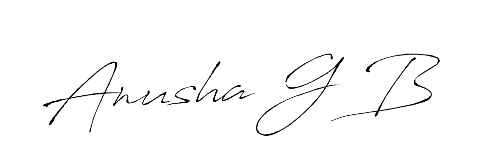 Make a beautiful signature design for name Anusha G B. Use this online signature maker to create a handwritten signature for free. Anusha G B signature style 6 images and pictures png