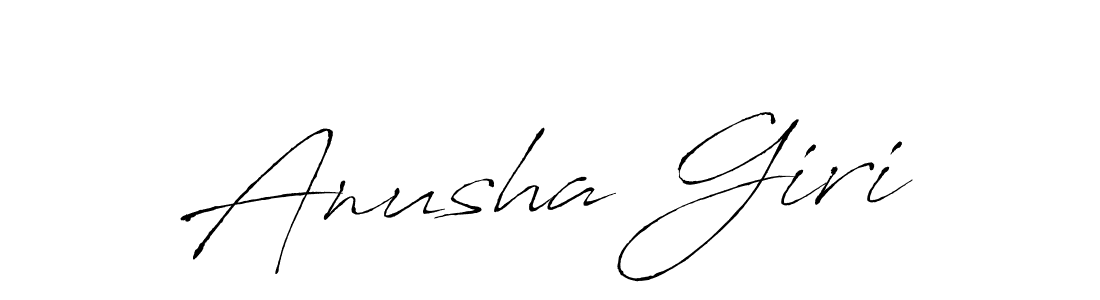 Make a beautiful signature design for name Anusha Giri. With this signature (Antro_Vectra) style, you can create a handwritten signature for free. Anusha Giri signature style 6 images and pictures png