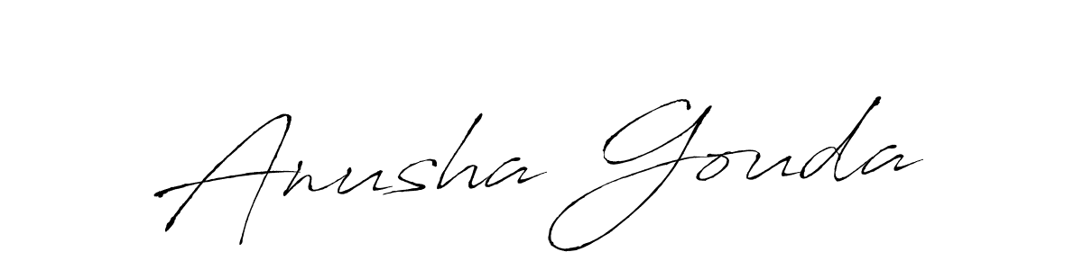 You can use this online signature creator to create a handwritten signature for the name Anusha Gouda. This is the best online autograph maker. Anusha Gouda signature style 6 images and pictures png