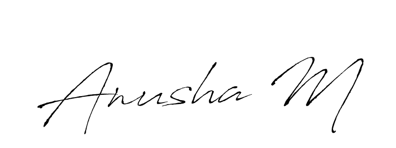 Once you've used our free online signature maker to create your best signature Antro_Vectra style, it's time to enjoy all of the benefits that Anusha M name signing documents. Anusha M signature style 6 images and pictures png