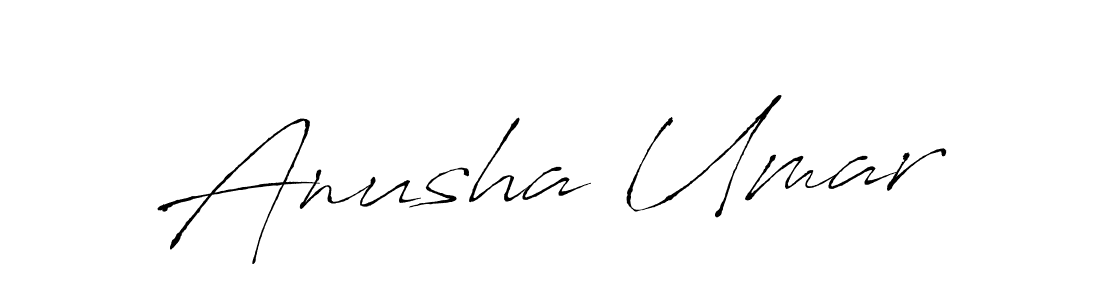 How to make Anusha Umar signature? Antro_Vectra is a professional autograph style. Create handwritten signature for Anusha Umar name. Anusha Umar signature style 6 images and pictures png