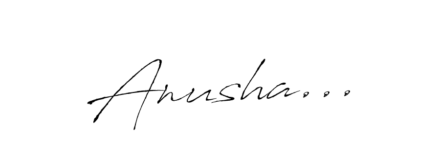 Design your own signature with our free online signature maker. With this signature software, you can create a handwritten (Antro_Vectra) signature for name Anusha.... Anusha... signature style 6 images and pictures png