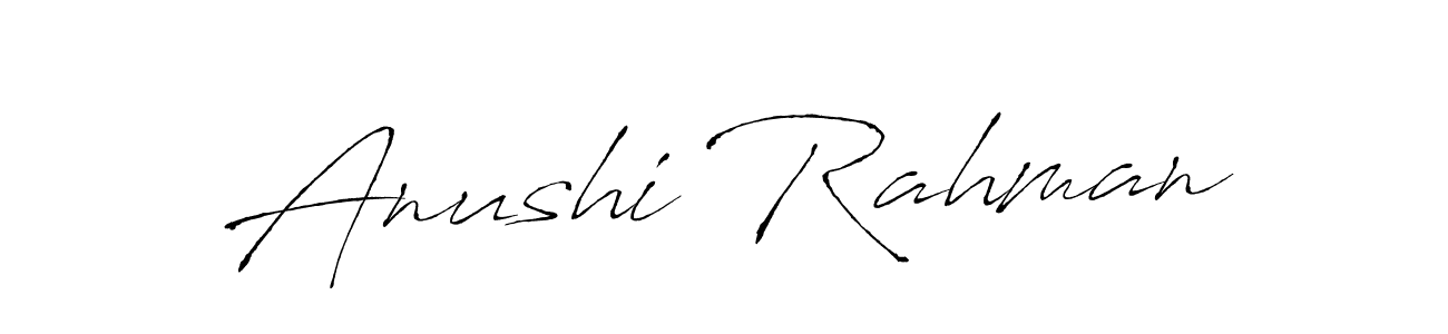 This is the best signature style for the Anushi Rahman name. Also you like these signature font (Antro_Vectra). Mix name signature. Anushi Rahman signature style 6 images and pictures png