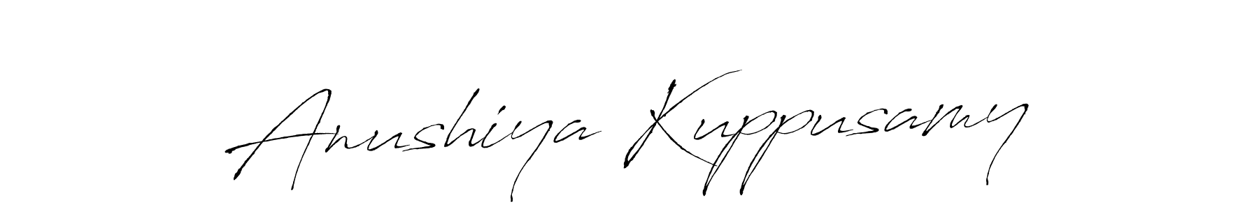 Make a short Anushiya Kuppusamy signature style. Manage your documents anywhere anytime using Antro_Vectra. Create and add eSignatures, submit forms, share and send files easily. Anushiya Kuppusamy signature style 6 images and pictures png