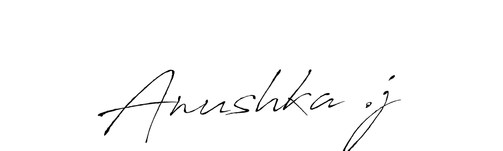 Make a beautiful signature design for name Anushka .j. Use this online signature maker to create a handwritten signature for free. Anushka .j signature style 6 images and pictures png