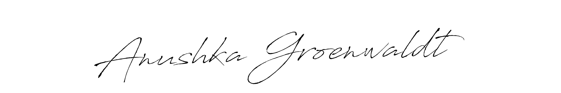 Create a beautiful signature design for name Anushka Groenwaldt. With this signature (Antro_Vectra) fonts, you can make a handwritten signature for free. Anushka Groenwaldt signature style 6 images and pictures png