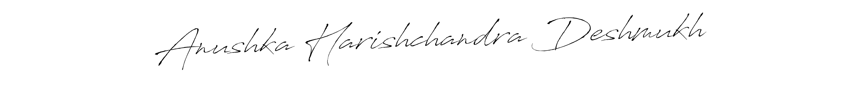 This is the best signature style for the Anushka Harishchandra Deshmukh name. Also you like these signature font (Antro_Vectra). Mix name signature. Anushka Harishchandra Deshmukh signature style 6 images and pictures png
