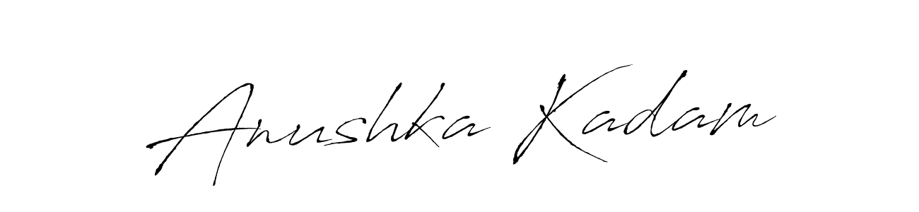 Make a beautiful signature design for name Anushka Kadam. With this signature (Antro_Vectra) style, you can create a handwritten signature for free. Anushka Kadam signature style 6 images and pictures png