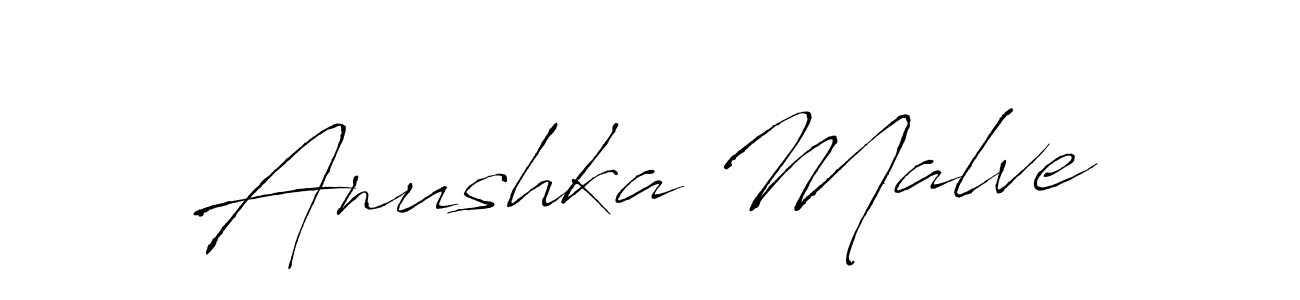 Use a signature maker to create a handwritten signature online. With this signature software, you can design (Antro_Vectra) your own signature for name Anushka Malve. Anushka Malve signature style 6 images and pictures png
