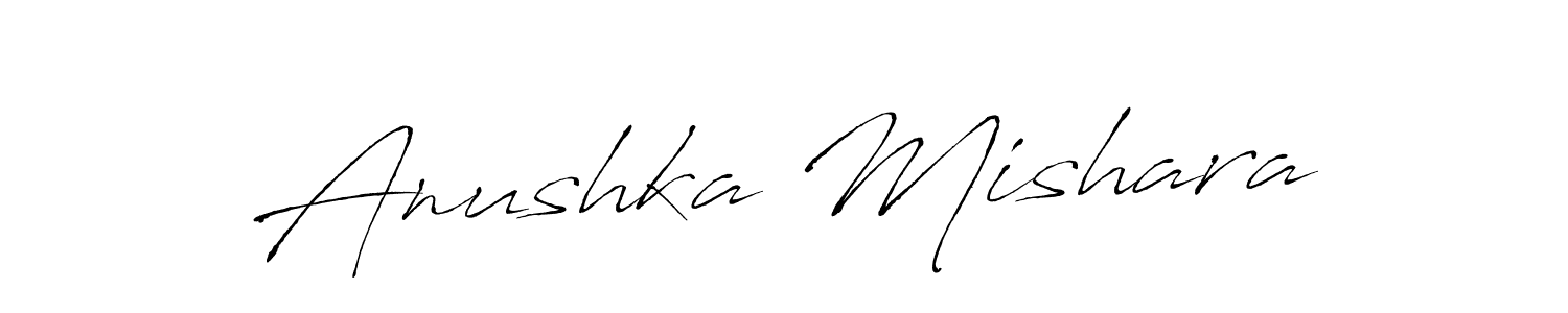 Make a short Anushka Mishara signature style. Manage your documents anywhere anytime using Antro_Vectra. Create and add eSignatures, submit forms, share and send files easily. Anushka Mishara signature style 6 images and pictures png