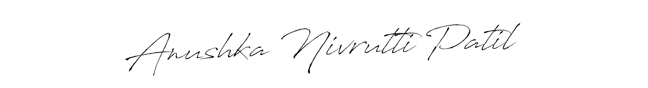 You should practise on your own different ways (Antro_Vectra) to write your name (Anushka Nivrutti Patil) in signature. don't let someone else do it for you. Anushka Nivrutti Patil signature style 6 images and pictures png