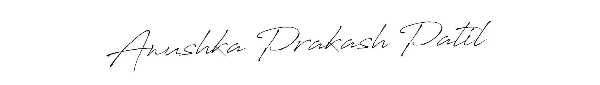 Create a beautiful signature design for name Anushka Prakash Patil. With this signature (Antro_Vectra) fonts, you can make a handwritten signature for free. Anushka Prakash Patil signature style 6 images and pictures png