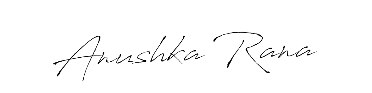 Anushka Rana stylish signature style. Best Handwritten Sign (Antro_Vectra) for my name. Handwritten Signature Collection Ideas for my name Anushka Rana. Anushka Rana signature style 6 images and pictures png