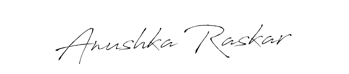 The best way (Antro_Vectra) to make a short signature is to pick only two or three words in your name. The name Anushka Raskar include a total of six letters. For converting this name. Anushka Raskar signature style 6 images and pictures png