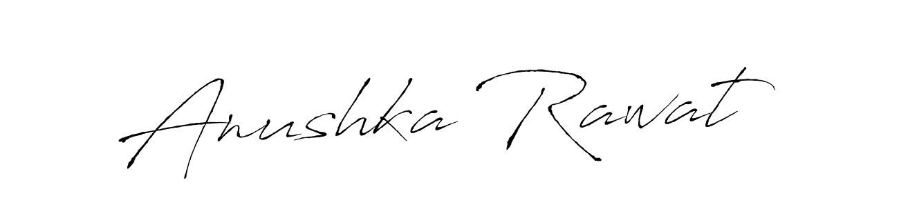 How to make Anushka Rawat name signature. Use Antro_Vectra style for creating short signs online. This is the latest handwritten sign. Anushka Rawat signature style 6 images and pictures png