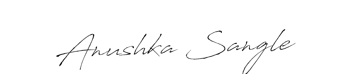 Use a signature maker to create a handwritten signature online. With this signature software, you can design (Antro_Vectra) your own signature for name Anushka Sangle. Anushka Sangle signature style 6 images and pictures png