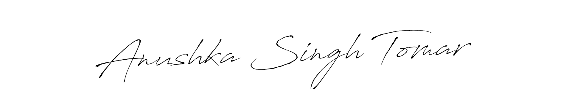 The best way (Antro_Vectra) to make a short signature is to pick only two or three words in your name. The name Anushka Singh Tomar include a total of six letters. For converting this name. Anushka Singh Tomar signature style 6 images and pictures png