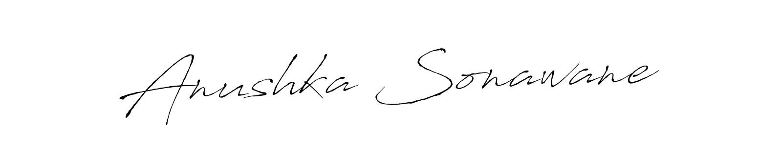 How to make Anushka Sonawane signature? Antro_Vectra is a professional autograph style. Create handwritten signature for Anushka Sonawane name. Anushka Sonawane signature style 6 images and pictures png