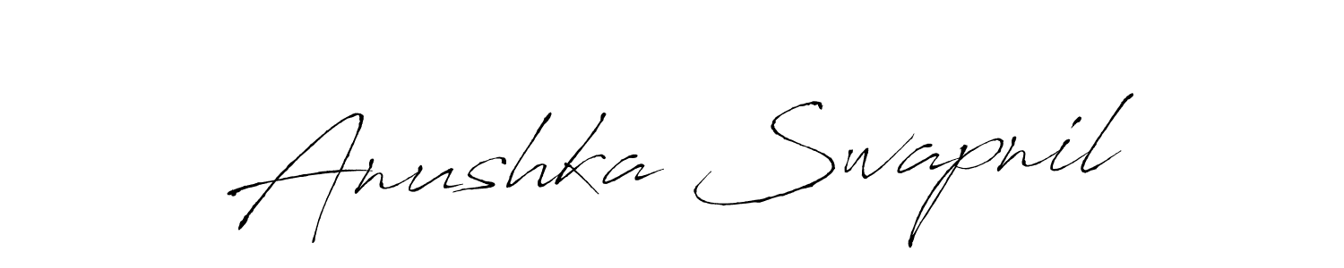Design your own signature with our free online signature maker. With this signature software, you can create a handwritten (Antro_Vectra) signature for name Anushka Swapnil. Anushka Swapnil signature style 6 images and pictures png