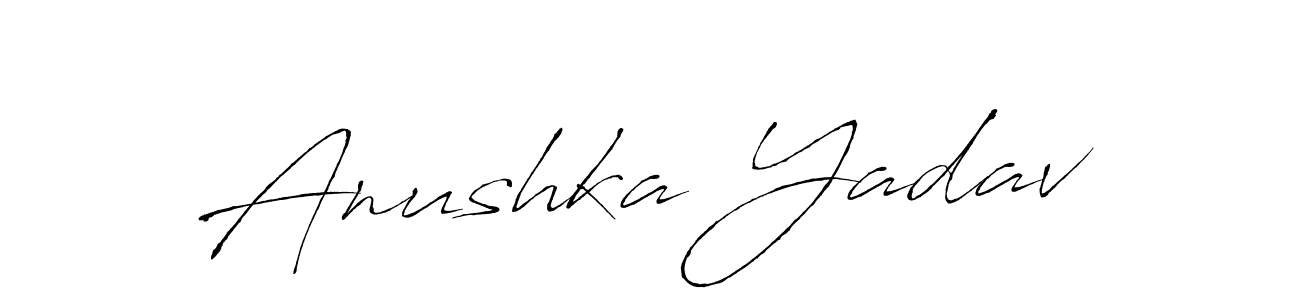 This is the best signature style for the Anushka Yadav name. Also you like these signature font (Antro_Vectra). Mix name signature. Anushka Yadav signature style 6 images and pictures png