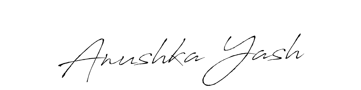 How to make Anushka Yash signature? Antro_Vectra is a professional autograph style. Create handwritten signature for Anushka Yash name. Anushka Yash signature style 6 images and pictures png