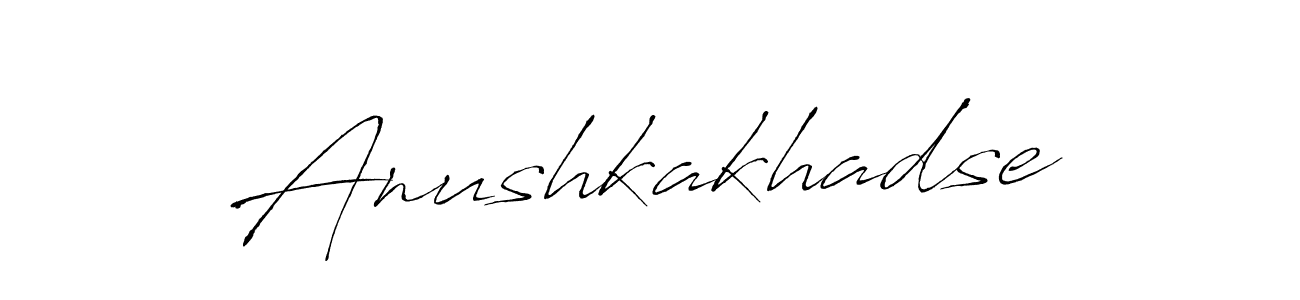 The best way (Antro_Vectra) to make a short signature is to pick only two or three words in your name. The name Anushkakhadse include a total of six letters. For converting this name. Anushkakhadse signature style 6 images and pictures png