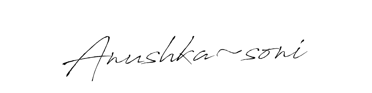 It looks lik you need a new signature style for name Anushka~soni. Design unique handwritten (Antro_Vectra) signature with our free signature maker in just a few clicks. Anushka~soni signature style 6 images and pictures png