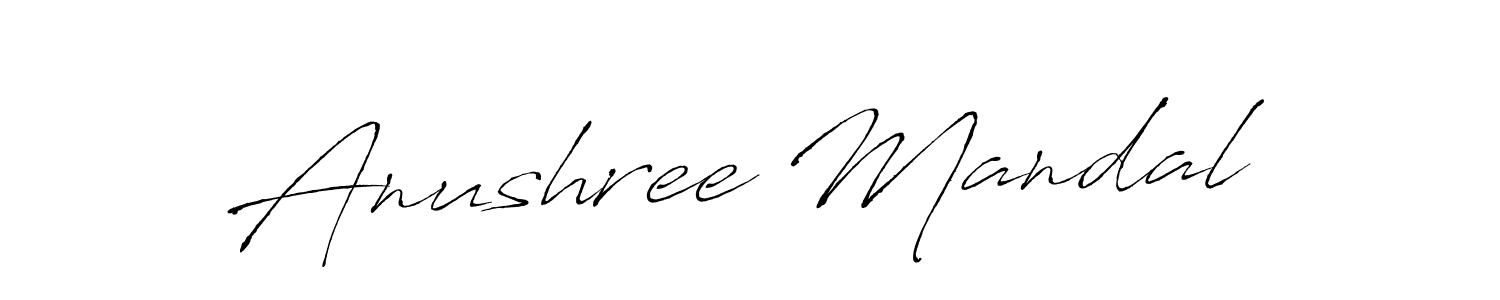 Create a beautiful signature design for name Anushree Mandal. With this signature (Antro_Vectra) fonts, you can make a handwritten signature for free. Anushree Mandal signature style 6 images and pictures png