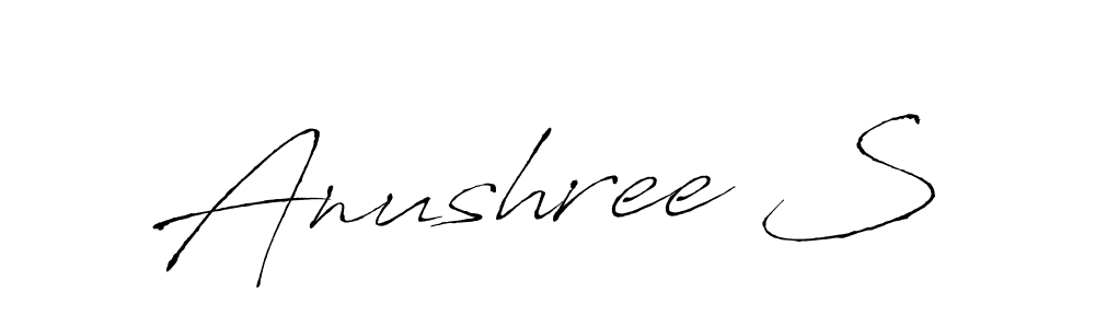 Also we have Anushree S name is the best signature style. Create professional handwritten signature collection using Antro_Vectra autograph style. Anushree S signature style 6 images and pictures png