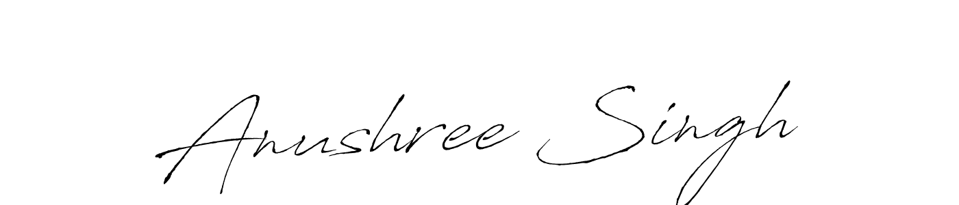 Anushree Singh stylish signature style. Best Handwritten Sign (Antro_Vectra) for my name. Handwritten Signature Collection Ideas for my name Anushree Singh. Anushree Singh signature style 6 images and pictures png