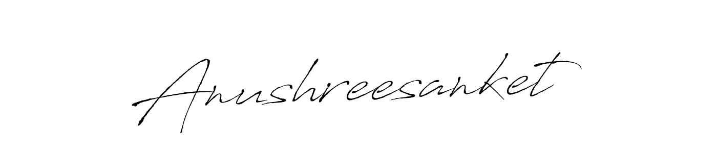 The best way (Antro_Vectra) to make a short signature is to pick only two or three words in your name. The name Anushreesanket include a total of six letters. For converting this name. Anushreesanket signature style 6 images and pictures png