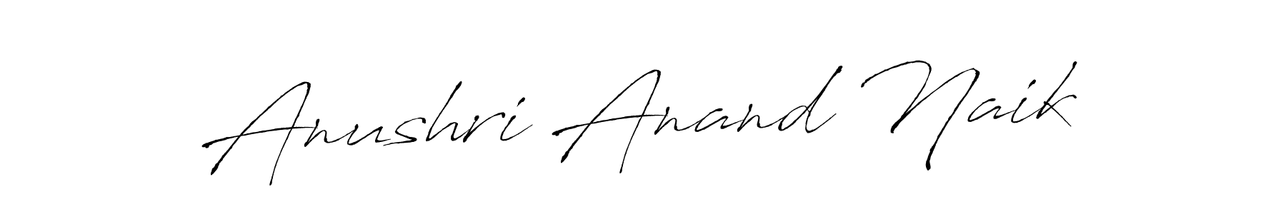 Make a beautiful signature design for name Anushri Anand Naik. With this signature (Antro_Vectra) style, you can create a handwritten signature for free. Anushri Anand Naik signature style 6 images and pictures png