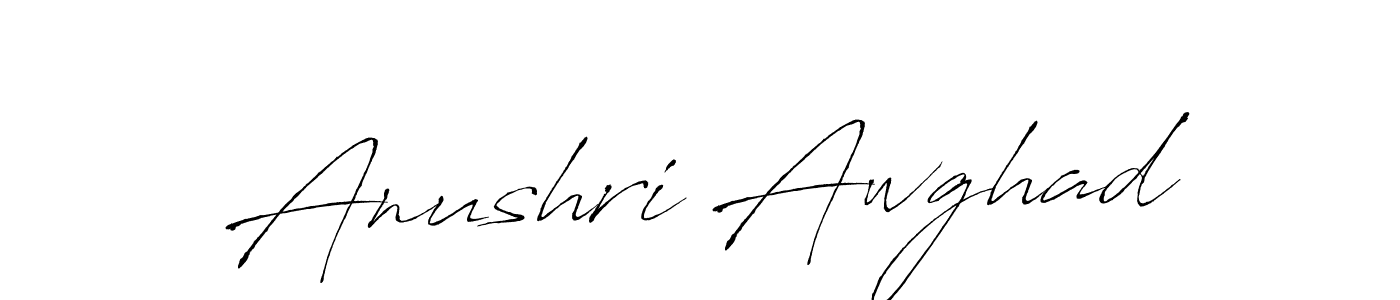 Design your own signature with our free online signature maker. With this signature software, you can create a handwritten (Antro_Vectra) signature for name Anushri Awghad. Anushri Awghad signature style 6 images and pictures png