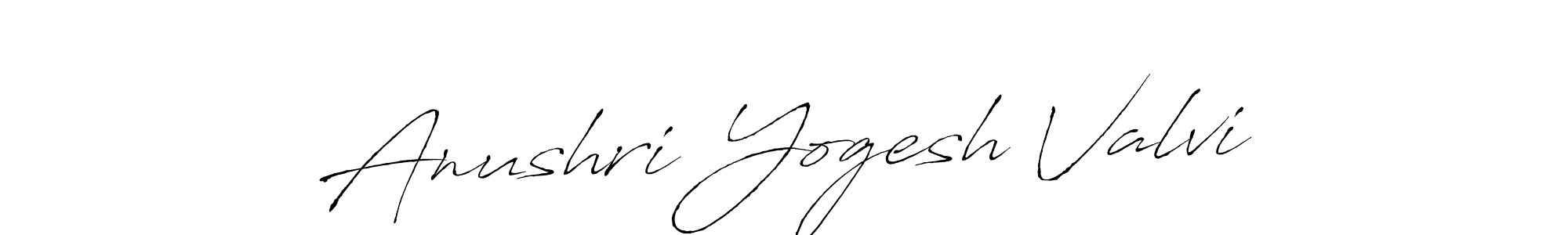 Use a signature maker to create a handwritten signature online. With this signature software, you can design (Antro_Vectra) your own signature for name Anushri Yogesh Valvi. Anushri Yogesh Valvi signature style 6 images and pictures png