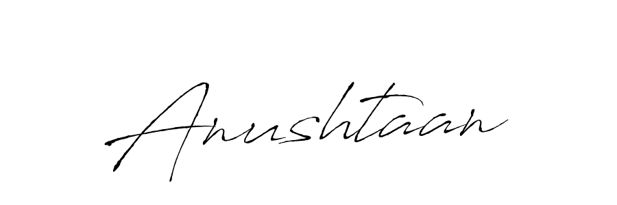 Create a beautiful signature design for name Anushtaan. With this signature (Antro_Vectra) fonts, you can make a handwritten signature for free. Anushtaan signature style 6 images and pictures png