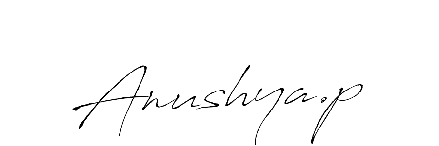 The best way (Antro_Vectra) to make a short signature is to pick only two or three words in your name. The name Anushya.p include a total of six letters. For converting this name. Anushya.p signature style 6 images and pictures png