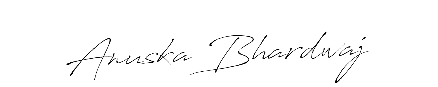Similarly Antro_Vectra is the best handwritten signature design. Signature creator online .You can use it as an online autograph creator for name Anuska Bhardwaj. Anuska Bhardwaj signature style 6 images and pictures png