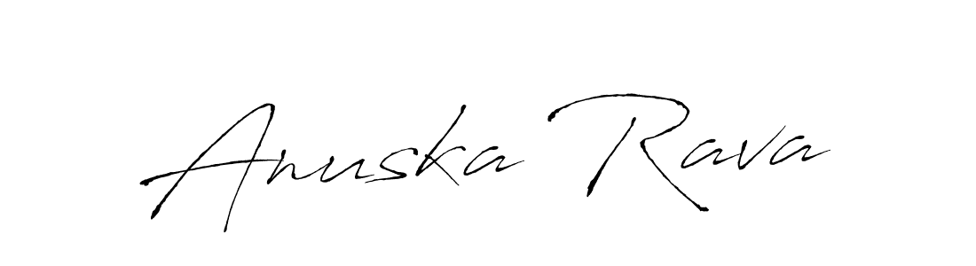 Also we have Anuska Rava name is the best signature style. Create professional handwritten signature collection using Antro_Vectra autograph style. Anuska Rava signature style 6 images and pictures png