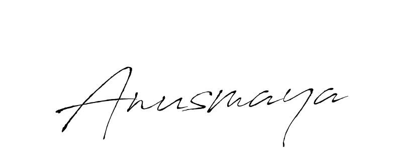 How to make Anusmaya signature? Antro_Vectra is a professional autograph style. Create handwritten signature for Anusmaya name. Anusmaya signature style 6 images and pictures png