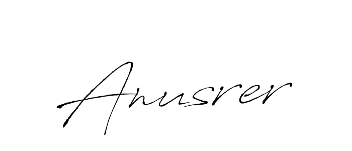 How to make Anusrer signature? Antro_Vectra is a professional autograph style. Create handwritten signature for Anusrer name. Anusrer signature style 6 images and pictures png