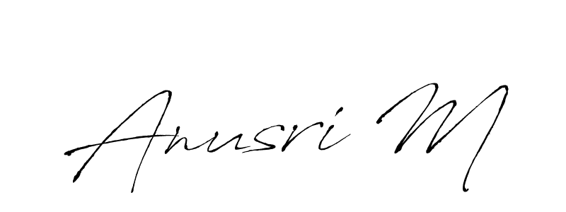 You can use this online signature creator to create a handwritten signature for the name Anusri M. This is the best online autograph maker. Anusri M signature style 6 images and pictures png