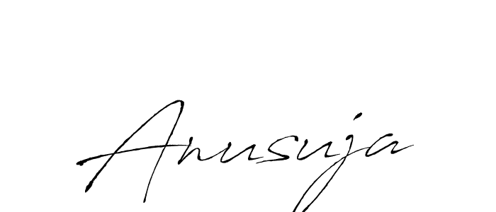 Make a beautiful signature design for name Anusuja. With this signature (Antro_Vectra) style, you can create a handwritten signature for free. Anusuja signature style 6 images and pictures png