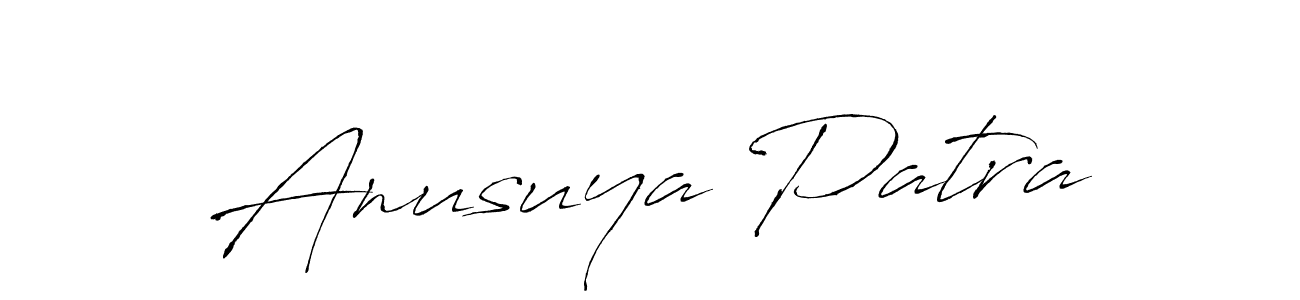 Make a short Anusuya Patra signature style. Manage your documents anywhere anytime using Antro_Vectra. Create and add eSignatures, submit forms, share and send files easily. Anusuya Patra signature style 6 images and pictures png