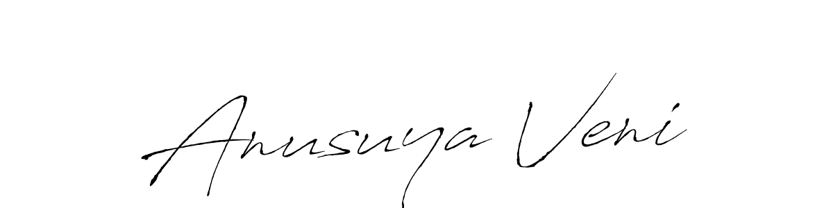 Also You can easily find your signature by using the search form. We will create Anusuya Veni name handwritten signature images for you free of cost using Antro_Vectra sign style. Anusuya Veni signature style 6 images and pictures png
