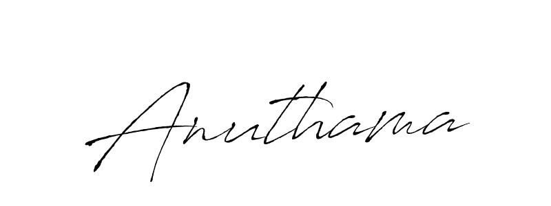 Antro_Vectra is a professional signature style that is perfect for those who want to add a touch of class to their signature. It is also a great choice for those who want to make their signature more unique. Get Anuthama name to fancy signature for free. Anuthama signature style 6 images and pictures png