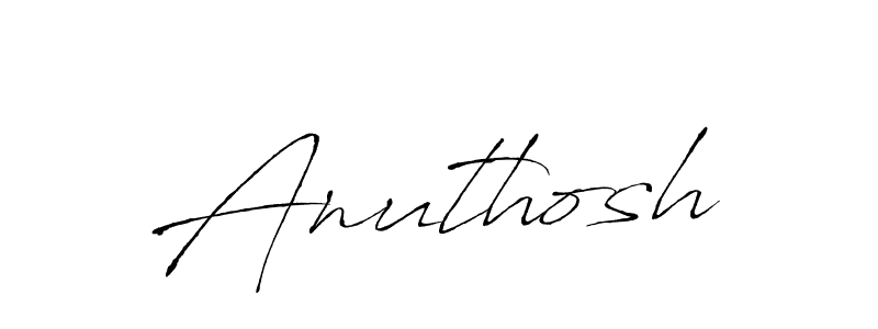 You should practise on your own different ways (Antro_Vectra) to write your name (Anuthosh) in signature. don't let someone else do it for you. Anuthosh signature style 6 images and pictures png