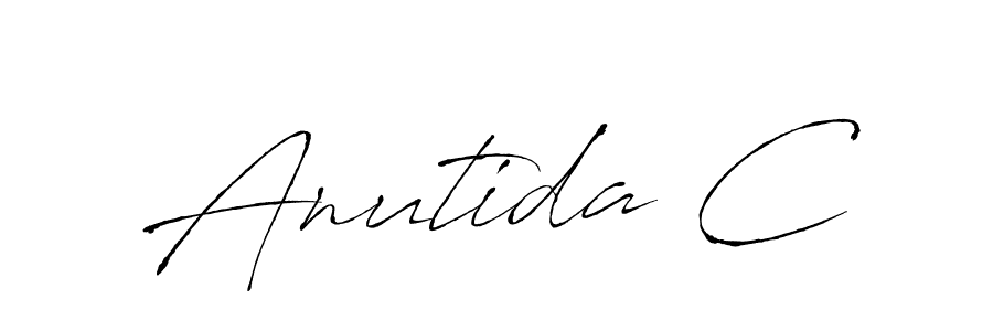 You should practise on your own different ways (Antro_Vectra) to write your name (Anutida C) in signature. don't let someone else do it for you. Anutida C signature style 6 images and pictures png